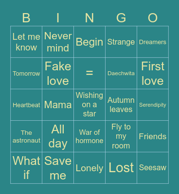 Gukielvr Bingo Card
