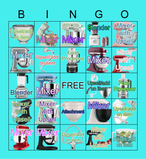 Angie's Ambitious Artisans Bingo Card