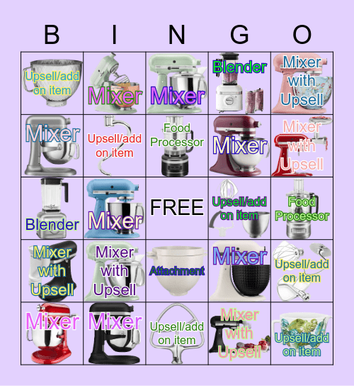 Teresa's Terrific Tilt Heads Bingo Card