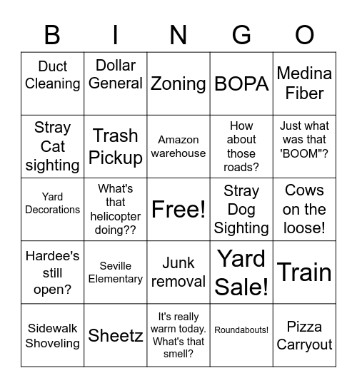 Sevillians of Seville Bingo Card