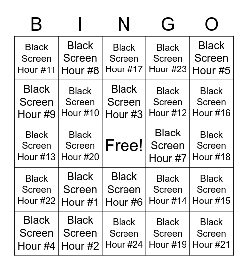clararline Bingo 2.0 Bingo Card