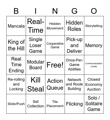 Protospiel STL Bingo Card