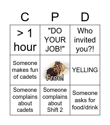Cop Meeting Bingo! Bingo Card
