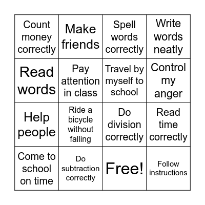 What do I need to improve Bingo Card