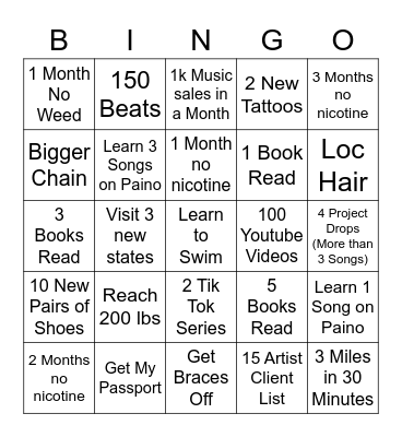 2023 Bingo Card