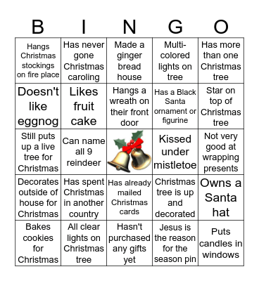 "GETTING TO KNOW YOU"  Bingo Card