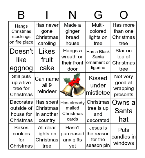 "GETTING TO KNOW YOU"  Bingo Card