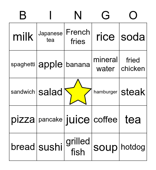 What Would You Like Bingo Card