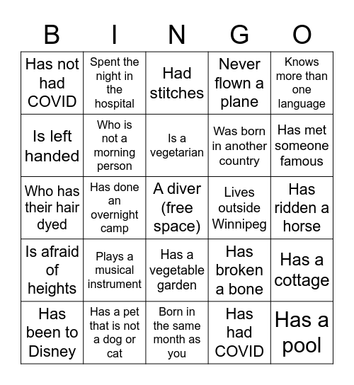 Bingo Card