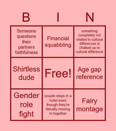 TOW S4E2 Bingo Card