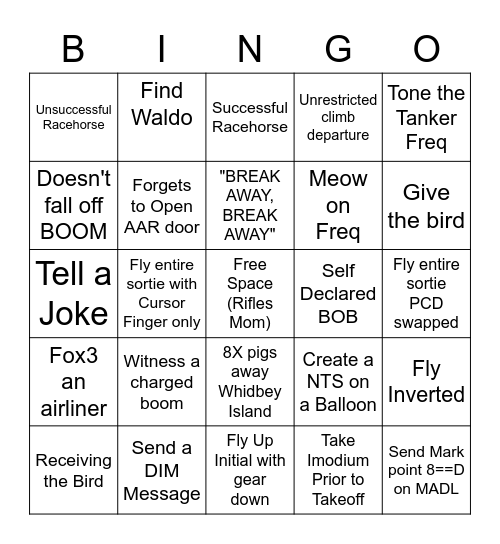 Random All Bingo Card
