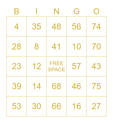 COMMON GROUND Bingo Card