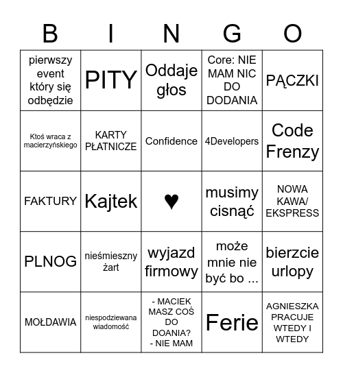 ALL HANDSY - LUTY Bingo Card