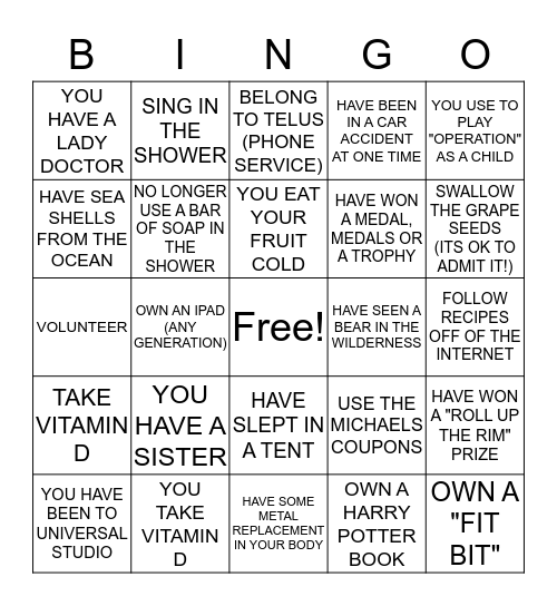 WHO IS IT IN OUR CLASS Bingo Card