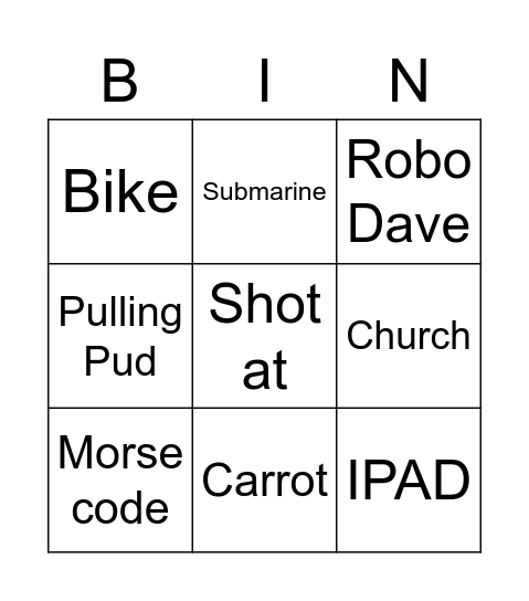LESSON Bingo Card