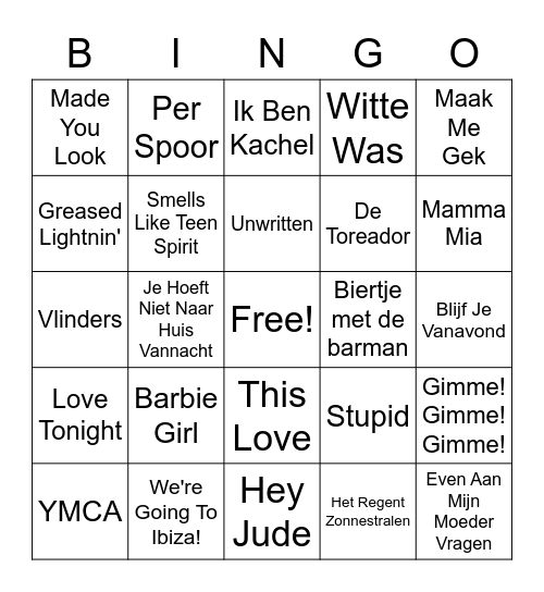 AC Bingo Card