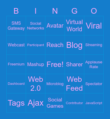 CIW - Lesson 1 Bingo Card