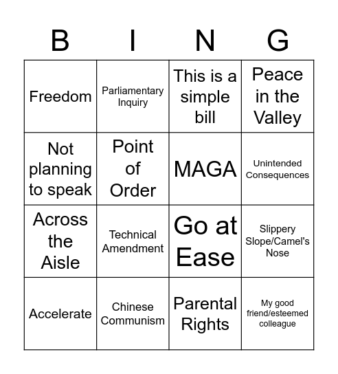 2023 Crossover Edition Bingo Card