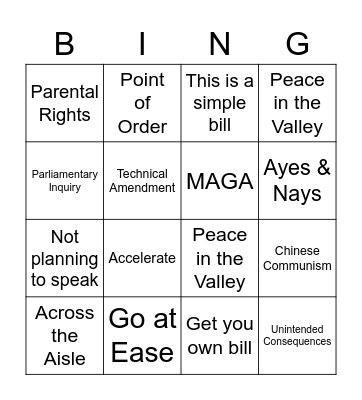 2023 Crossover Edition Bingo Card