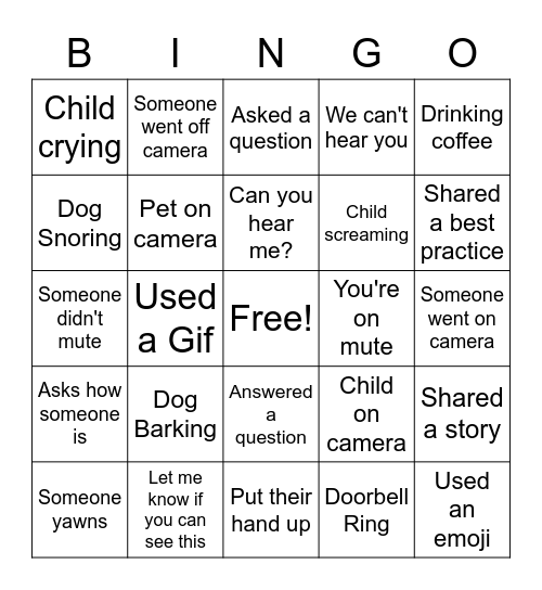Unit Bingo - Who Heard or Saw What? Bingo Card