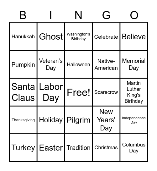 ASL 3 Lesson 43 Bingo Card