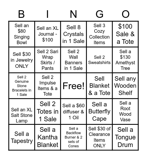 Crabtree EB Bingo Card