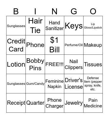 Girls Day Out - Sherell's 32 and Fabulous Party  Bingo Card