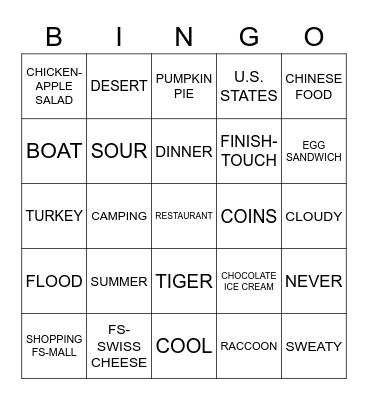 ASL 2 REVIEW PART TWO Bingo Card