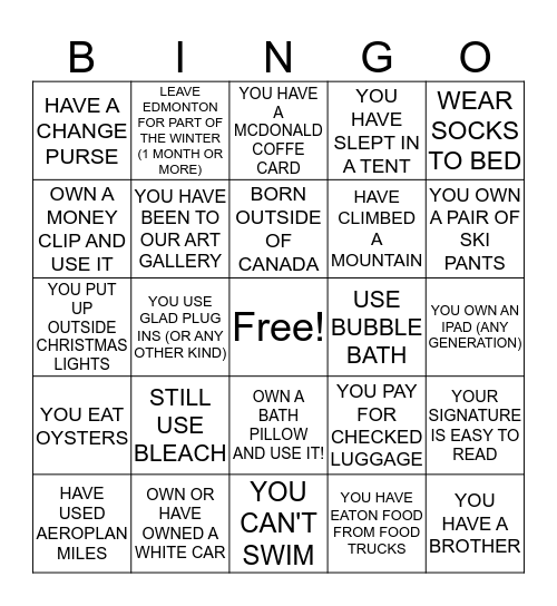 WHO IS IT IN OUR CLASS ???? Bingo Card