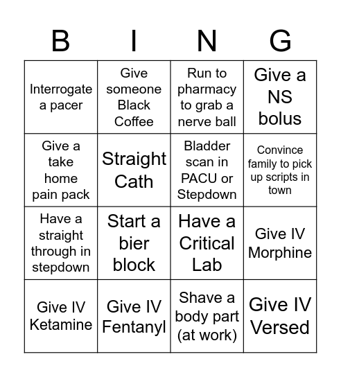 PANAW Bingo Card