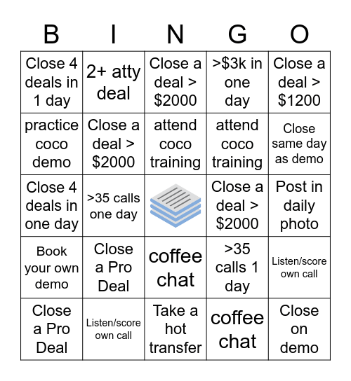 AE Bingo Card Bingo Card