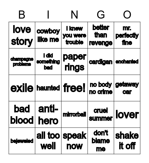 DAPHNE'S 21ST Bingo Card