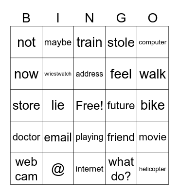 Feb 7 Bingo Card