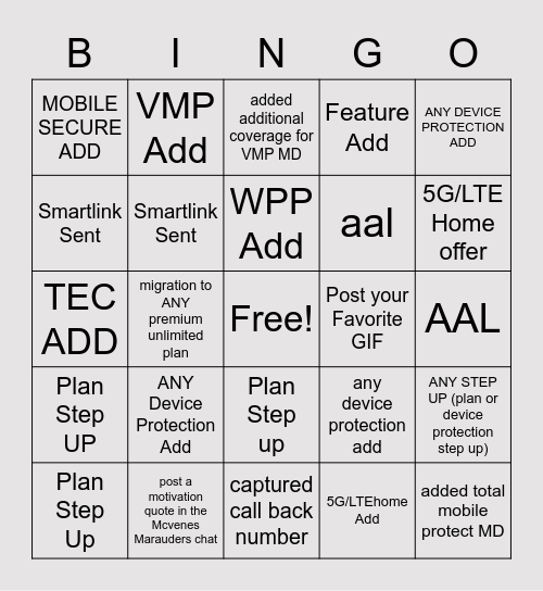 LETS TALK ABOUT VALUE BABY! Bingo Card