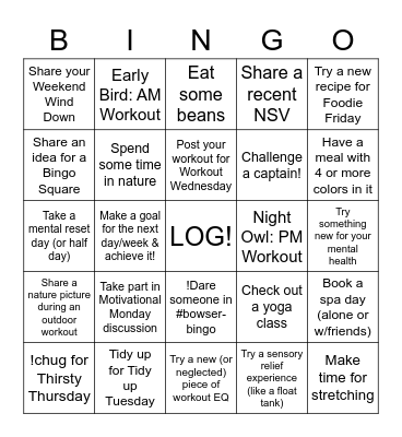 BOWSER BINGO Card