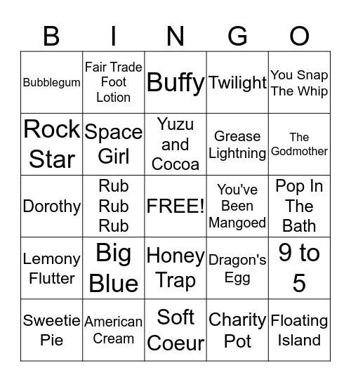 LUSH BINGO Card