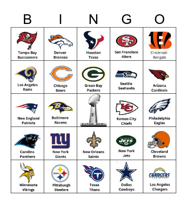 Football Hype Songs Bingo Card