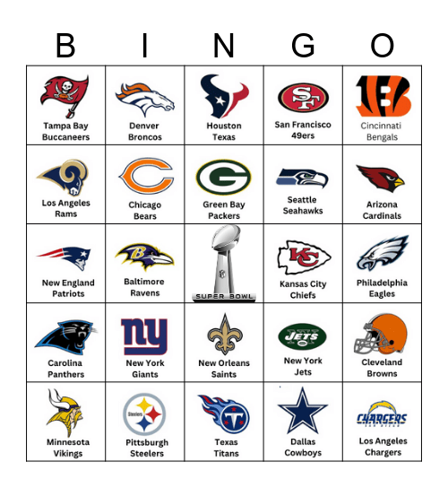Football Hype Songs Bingo Card