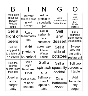 MELLOW BINGO Card