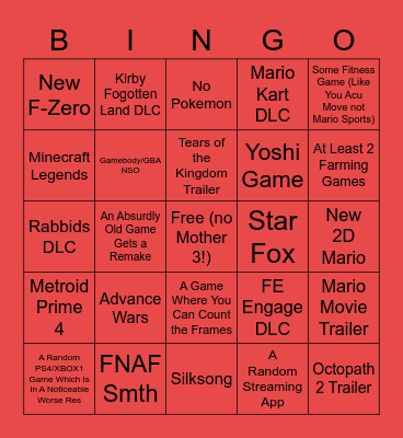 Swidd | Feb 2022 Direct Bingo Card