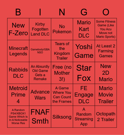 Swidd | Feb 2022 Direct Bingo Card