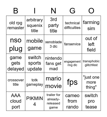 2/8/2023 direct Bingo Card