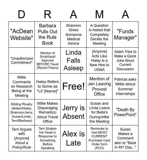 Ed Tech Meeting 8 February, 2023 Bingo Card