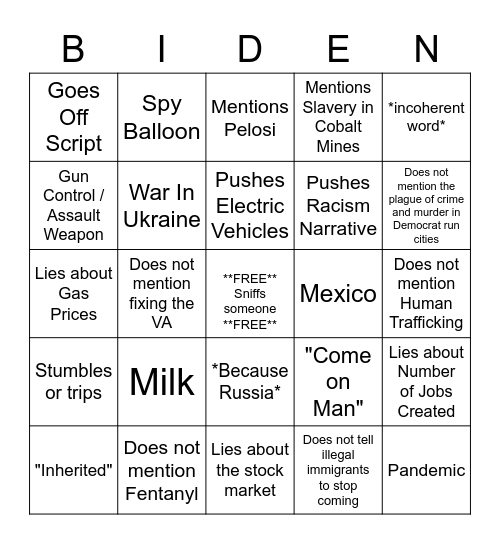 Dingo Bingo Card