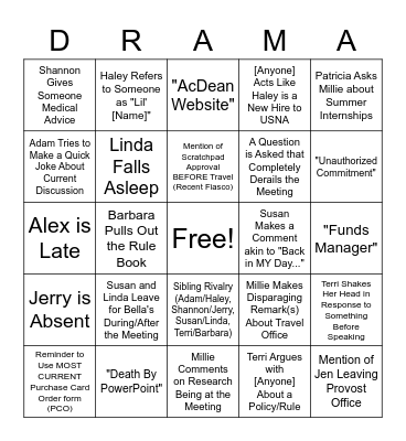 Ed Tech Meeting 8 February, 2023 Bingo Card