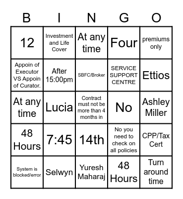 Valentine's Day Bingo Card