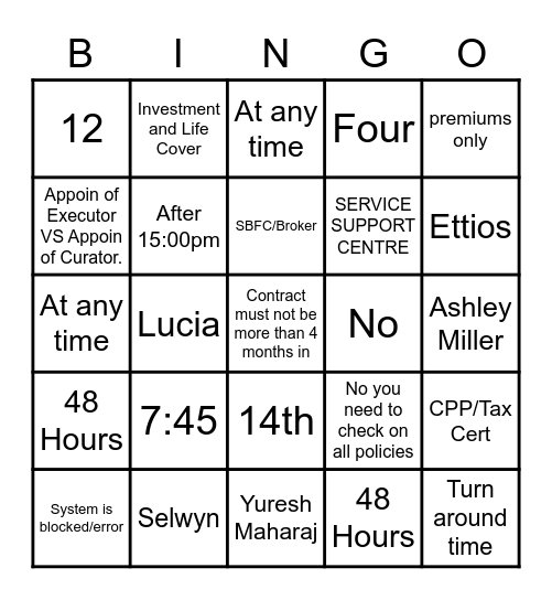 Valentine's Day Bingo Card