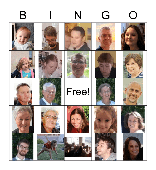 Family Bingo Card