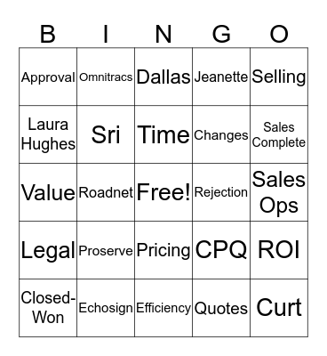 Demo Bingo Card