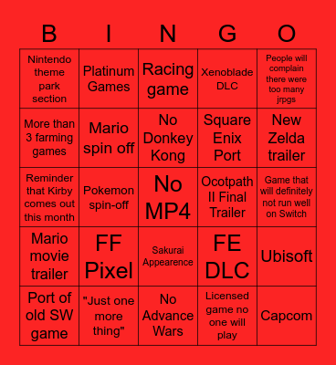 Direct Bingo Card